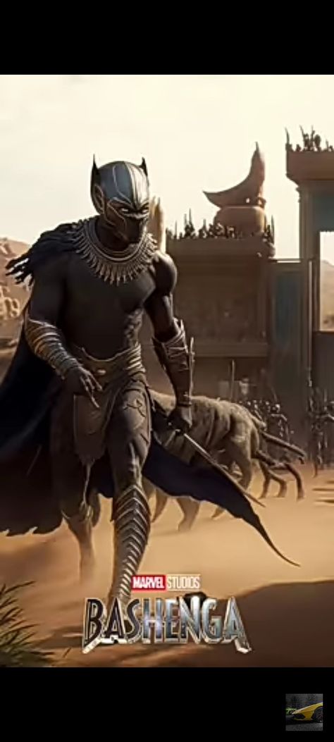 Bashenga The First Black Panther, Worrior Art, First Black Panther, Black Panther Storm, Black Panther Superhero, Best Marvel Movies, African Superhero, Black Power Art, Power Art