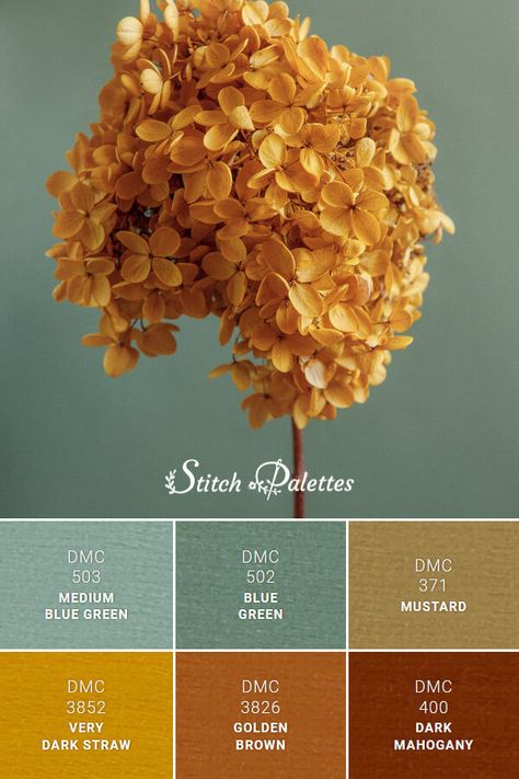 Color Pallets With Mustard Yellow, Stitch Pallets, Embroidery Color Palette, Gold Color Palettes, Color Palette Yellow, Studio Apt, Brown Color Palette, Color Schemes Colour Palettes, Color Board