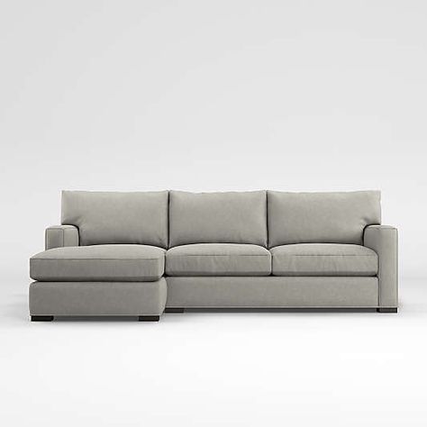 Axis Sectionals | Crate & Barrel Small Space Sectional Sofa, Apartment Sectional, Small Space Sectional, Full Sleeper Sofa, 2 Piece Sectional Sofa, Fabric Sectional Sofas, Double Chaise Sectional, Grey Sectional, Apartment Sofa