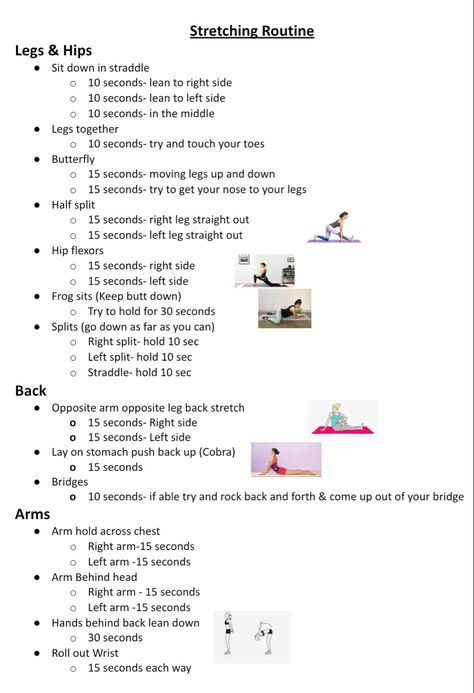 Split Stretch Routine, Stretching Exercises For Dancers, Good Dance Stretches, Gymnast Stretching Routine, Dancers Stretching Routine, Daily Ballet Stretches, Sideline Cheer Tips, All Star Cheer Workouts, Stretches For Heel Stretch Cheer Flyers