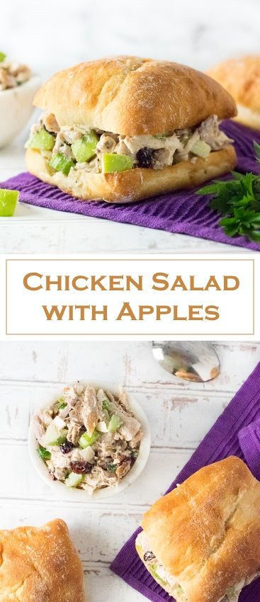 Salad With Apples, Mango Salat, Chicken Salad With Apples, Fruit Plus, Chicken Salads, Apple Chicken, Salads Recipes, Chicken Salad Sandwich, Green Veggies