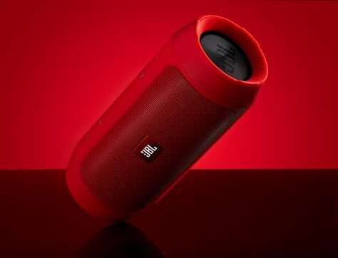 JBL Charge 2+ Bluetooth Speaker by Edward Boe Speaker Photography, Jbl Speakers Bluetooth, Table Top Photography, Jbl Headphones, Jbl Charge, Composition Photography, Graffiti Drawing, Metal Texture, Electronics Gadgets