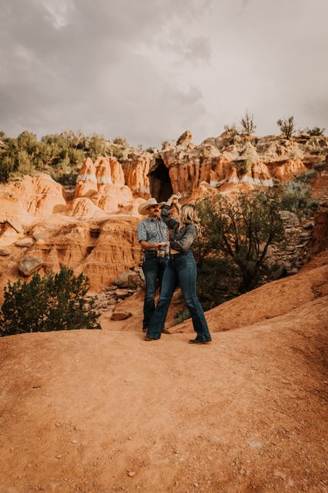 Engagement, western, Texas wedding, swing dancing Canyon Texas, Western Engagement, Monument Valley, Engagement Photos, Monument, Texas, Natural Landmarks, Travel, Nature