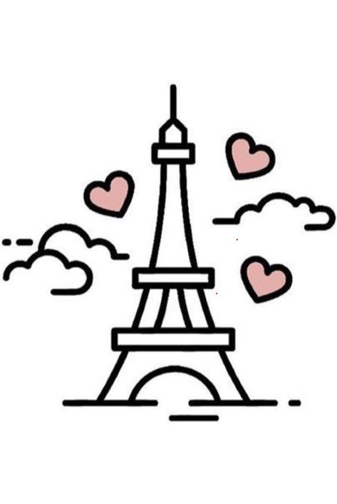 Easy Sketch Ideas, Sketch Ideas, Eiffel Tower, Tower, Sketch, Paris