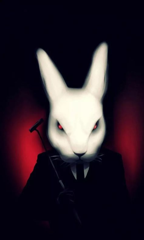 Evil Rabbit Mobile Wallpaper for 768x1280 - Download Free Mobile Wallpapers at VividScreen on We Heart It Misfits Wallpaper, Evil Bunny, Rabbit Wallpaper, Trippy Drawings, Gothic Wallpaper, White Rabbits, Bunny Wallpaper, 1080p Wallpaper, Rabbit Art