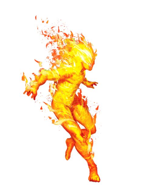 Fire Elemental Living Wildfire - Pathfinder 2E PFRPG PFSRD DND D&D 3.5 4E 5E 5th ed d20 fantasy Wildfire Spirit, Fire Elemental, Fire Man, Pathfinder 2e, Fire Drawing, Super Powers Art, Výtvarné Reference, Splash Art, 다크 판타지