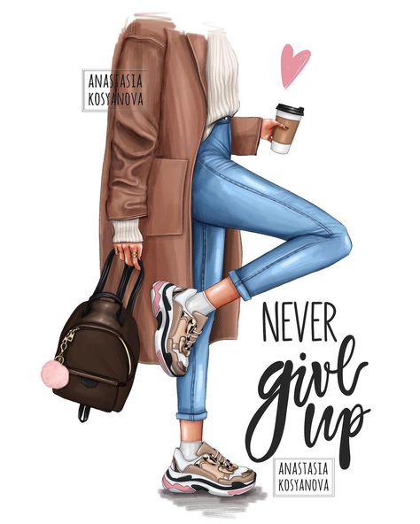 Vogue Illustrations Sketches, Coffee Fashion Illustration, Hand Hearts, Vogue Illustrations, Coffee In Hand, Fashion Art Prints, Girly Wall Art, Coffee Fashion, Girly Art Illustrations