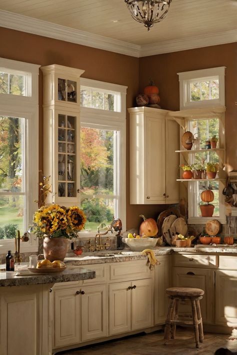 As a daily interior designer, explore the top 5 Sherwin Williams fall kitchen decor colors that will stun and elevate your space. Dive in now! Stunning Top 5 Colors for Sherwin Williams Fall Kitchen Decor Rustic Red, Golden Yellow, Warm Terracotta, Muted Olive Green, and Deep Navy Blue are the top 5 colors for Sherwin […] Kitchen Decor Colors, Palette Kitchen, Muted Olive Green, Kitchen Color Trends, Fall Apartment Decor, Kitchen Decor Rustic, Ad Inspiration, Fall Furniture, Autumn Interior