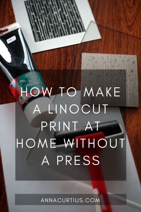 How to make a linocut print at home without a press Linocut Tutorial, Collagraphy, Linoleum Print, Linocut Printmaking, Linocut Art, Wood Engraving, Printing Press, Lino Print, Woodblock Print