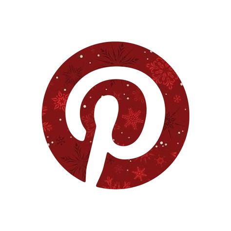 Pinterest Christmas Icon, Christmas Pinterest Icon, Christmas Pinterest App Icon, Widget Themes, Pinterest App Icon, Ipad Customization, Winter App, Homescreen Background, Burgundy Christmas