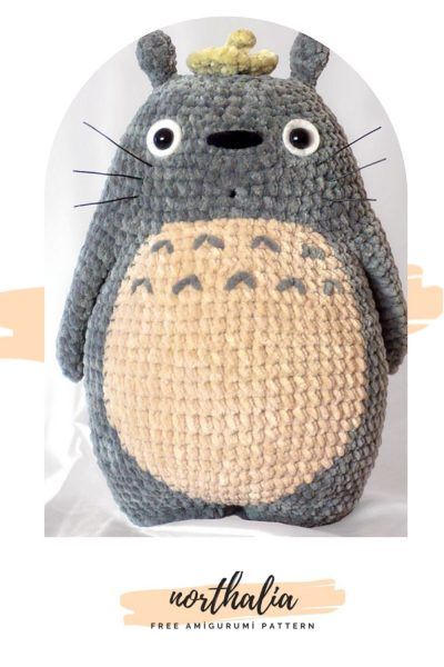 Totoro Crochet, Totoro Pattern, Crochet Totoro, Confection Au Crochet, Pola Amigurumi, Amigurumi Tutorial, Kawaii Crochet, Fun Crochet Projects, Diy Crochet Projects