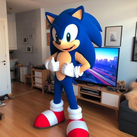 Sonic The Hedgehog Cosplay, Sonic Cosplay, Sonic The Hedgehog Costume, Sonic Costume, Fox Birthday Party, Foam Costume, Up Pixar, Best Christmas Toys, Sonic & Knuckles