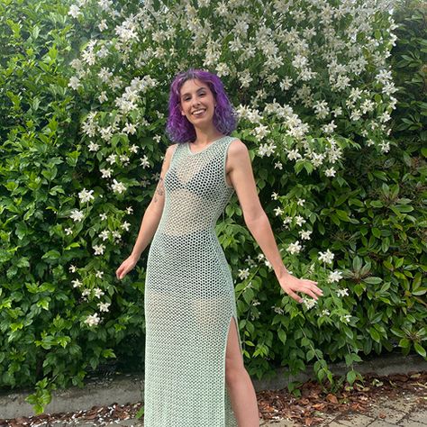 Crochet Net Dress Free Pattern, Mesh Knit Dress, Crochet Mesh Maxi Dress, Crochet Bodycon Dress Pattern, Mesh Crochet Dress Pattern, Crochet Mesh Skirt Pattern, Crochet Long Dress Pattern Free, Crochet Mesh Dress Pattern, Knitting Machine Dress