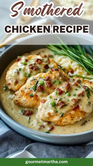 Discover the ultimate smothered chicken recipe that’s bursting with rich, creamy flavors. This southern comfort food classic is easy to make, perfect for family dinners, and packed with tender chicken drenched in a savory gravy. Unlock the secret to this amazing dish! #smotheredchicken #chickenrecipe #southerncooking #comfortfood #easyrecipes #homemadegravy #weeknightdinner #chickenandgravy #chickenrecipes #dinnerideas Best Smothered Chicken Recipe, Smothered Chicken Recipe, Smothered Chicken Recipes, From Farm To Table, Smothered Chicken, Southern Comfort Food, Homemade Gravy, Tender Chicken Breast, Comfort Food Southern