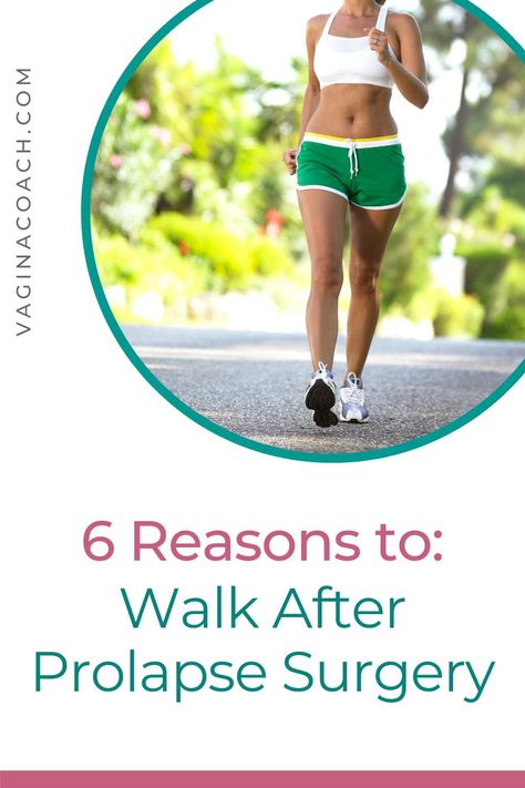 For most women, exercise is allowed the day after surgery for prolapse. Most women choose to incorporate walking in their recovery plan. If you are wondering why you should be walking to help you recover from prolapse surgery, avoid surgical complications, and generally have a better result from your surgery, check out my blog post. About prolapse, pelvic surgery, and prolapse repair. Prolapse Surgery Recovery, Pelvic Organ Prolapse Surgery, Pelvic Floor Surgery, Pelvic Floor Exercises For Prolapse, Incontinence Exercises, Prolapse Exercises, Diastasis Recti Repair, Bladder Prolapse, Rectal Prolapse