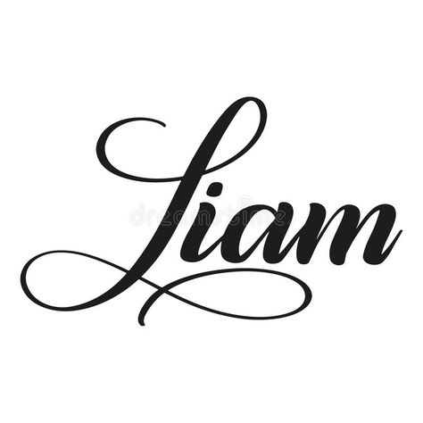 Liam Name, Chart Patterns Trading, Name In Cursive, Print Cards, Lettering Illustration, Petite Tattoos, Name Tattoo Designs, Cards Business, Fancy Fonts