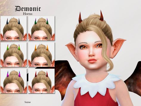 Sims 4 Cc Coraline, Demon Clothing, Sims Cc Hair, Demon Clothes, Sims 4 Cc Accessories, Kawaii Choker, Toddler Hats, Sims 4 Cc Eyes, Mod Hair