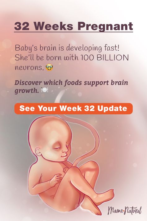 See what's up with baby, mama, and more when you're 32 weeks pregnant. The ultimate week by week natural pregnancy guide! Learn everything from pregnancy symptoms, development, learn to track your baby's growth and natural remedies for a healthy pregnancy. Click to find a complete timeline from the first trimester, second trimester, third trimester with tips for mom and baby to prepare them for a natural birth.   #naturalpregnancy #pregnancytips #naturalbirth 35 Weeks Pregnant Checklist, 31 Week Pregnancy, Pregnancy Symptoms By Week, Stages Of Baby Development, Pregnant Life, 40 Weeks Pregnant, 35 Weeks Pregnant, Child Growth, Third Trimester Pregnancy