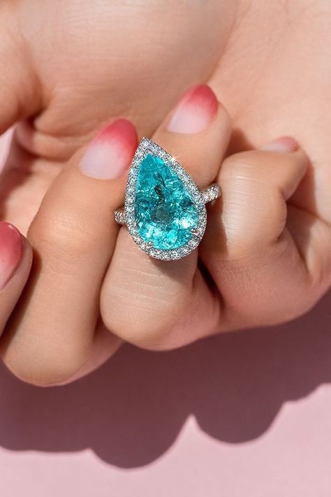 Paraiba Tourmaline Ring, Katerina Perez, Tourmaline Engagement Ring, Indicolite Tourmaline, Pink Spinel, Tanzanite Stone, Paraiba Tourmaline, Blue Tourmaline, Tanzanite Ring