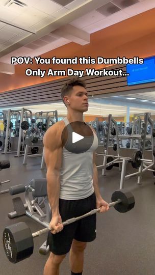 568K views · 36K reactions | Dumbbells Only Arm Day Workout:

Bicep Exercises:
▪️Seated Incline Curls
▪️Spider Curls
▪️Hammer Curls

Tricep Exercises:
▪️Lying Dumbbell Tricep Extension
▪️Single Arm Dumbbell Overhead Extension

Shoulder Exercises:
▪️Seated Lateral Raises

Forearms:
▪️Dumbbell Wrist Curls
▪️Reverse Dumbbell Wrist Curls

I recommend doing 2-3 sets of each for 8-12 reps!

Having a lack of equipment is no excuse when it comes to making gains‼️

All you need is a pair of dumbbells! 💯

When doing this workout…

Start by alternating between Bicep and Tricep Exercises! 💪🏼

Then do Shoulders! 🪨

And finish off with Forearms! 🔥

🚨Quick side note when it comes to shoulders…

Save your rear delt work for Back Day! ✅

And your front delt work for Chest Day! ✅

But if you want to m Incline Curls, Bi Workout, Dumbbell Tricep, Arm Day Workout, Bicep Exercises, Tricep Exercises, Gym For Beginners, Forearm Workout, Tricep Kickback