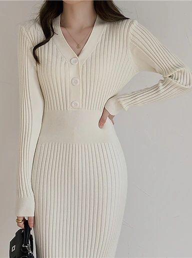 Cheap Sweater Dresses Online | Sweater Dresses for 2023 Long Sleeve Elegant Dresses, Winter Sweater Dresses, Slim Bodycon Dress, Autumn Sweater, Ribbed Sweater Dress, Dress Autumn, Women Long Sleeve Dress, Long Sleeve Knit Dress, Body Con Dress