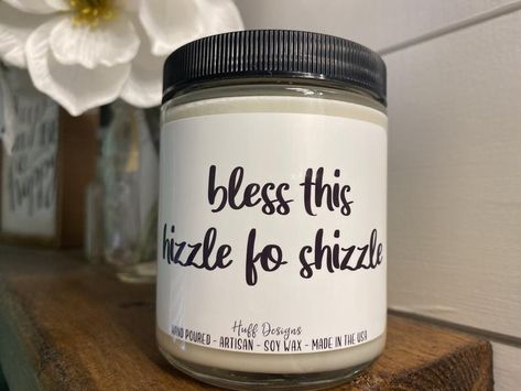 Bless this Home Housewarming gift / soy candle / Housewarming | Etsy Cricut Housewarming Gift, Quirky Candles, Dollar Tree Candles, Bus Crafts, Paraffin Wax Candles, Candle Projects, Candle Quotes, Candle Tart, Candle Stickers