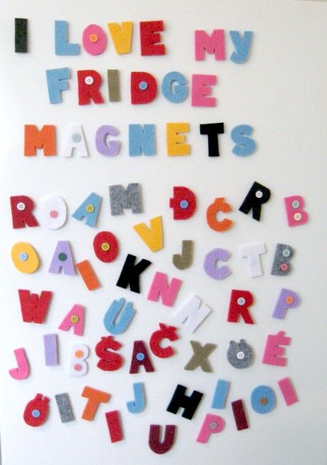 felt fridge magnets - letters Letter Magnets Aesthetic, Fridge Magnets Letters, Fridge Word Magnets, Felt Magnets Diy, Fridge Letters, Aesthetic Magnets, Childish Aesthetic, Tutor Flyer, Diy Fridge Magnets