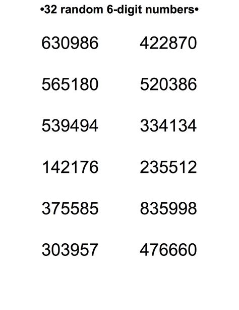 32 Random 6-Digit Numbers to print 6 Digit Passcode Ideas, Aesthetic Password Ideas Number, 6 Digit Passcode Ideas Iphone, Passcode Ideas Iphone, Password Ideas Numbers, Passcode Ideas, Prank Call Numbers, Password Ideas, Random Phone Numbers