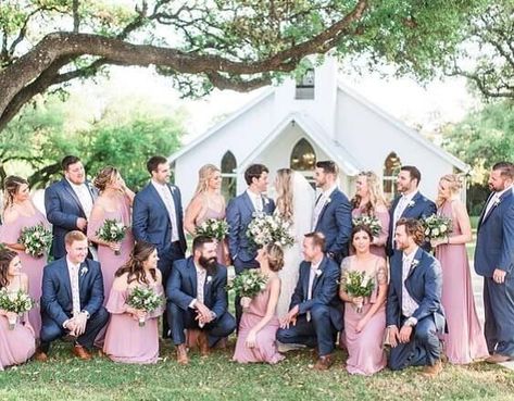 Dusty Rose Wedding Groom, Dusty Rose Blue Wedding, Dusty Rose And Navy Wedding, Rose And Navy Wedding, Dusty Rose Bridesmaids, Bestman Suit, Navy Bridal Parties, Bridal Party Color Schemes, Dusty Rose Wedding Colors