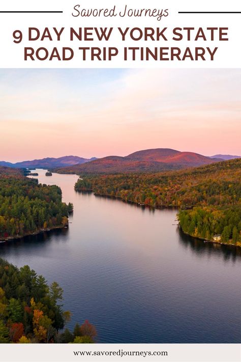 Long Lake Adirondack Park mountains New York State Travel, New York Road Trip, New England Fall, Trip Itinerary, Road Trip Itinerary, New York State, Usa Travel, Weekend Trips, Travel Itinerary