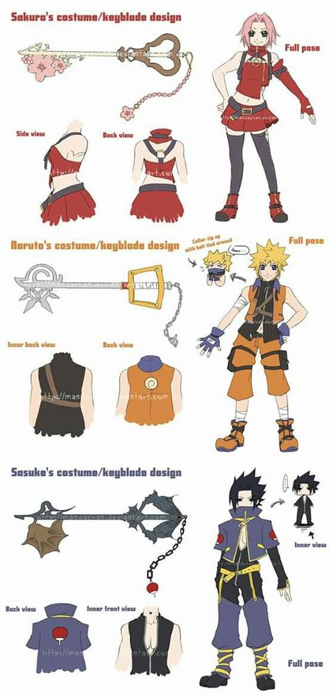 Kingdom Hearts and Naruto Crossover Sora Kingdom Hearts Keyblade, Kingdom Hearts Inspired Outfits, Kingdom Hearts Outfits, Kingdom Hearts Organization 13, Kingdom Hearts Crossover, Kingdom Hearts Heartless, Kingdom Hearts Keyblade, Kingdom Hearts Wallpaper, Heart Costume