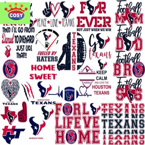 Houston Texans Logo, Cricut Clipart, Texans Logo, Bowl Svg, Nfl Memes, Nfl Playoffs, Nfl Svg, Nfl Logo, Football Teams