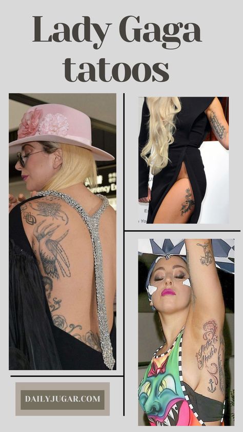 Lady Gaga Tattoo, Tattoos Inspos, Son Tattoos, Meaning Tattoos, Guys Tattoos, Symbols Of Love, Skin Tattoo, Women Tattoos, Tattoo Trend