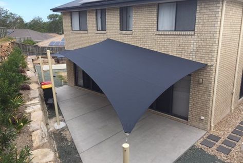 Shade Sails have great outdoor shade coverage on larger areas! | Outdoor shade, Patio shade, Shade sails patio Patio Balcony Ideas, Shade Sail Installation, Deck Shade, Patio Sun Shades, Backyard Shade, Shade Sails, Backyard Remodel, Sun Sail Shade, Patio Shade