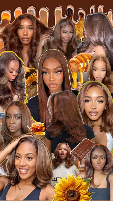 Color On Black Women, Hair Color On Black Women, Cinnamon Hair Color, Cinnamon Brown Hair Color, Cinnamon Brown Hair, Cinnamon Hair Colors, Cinnamon Hair, Brown Hair Inspo, Cinnamon Brown