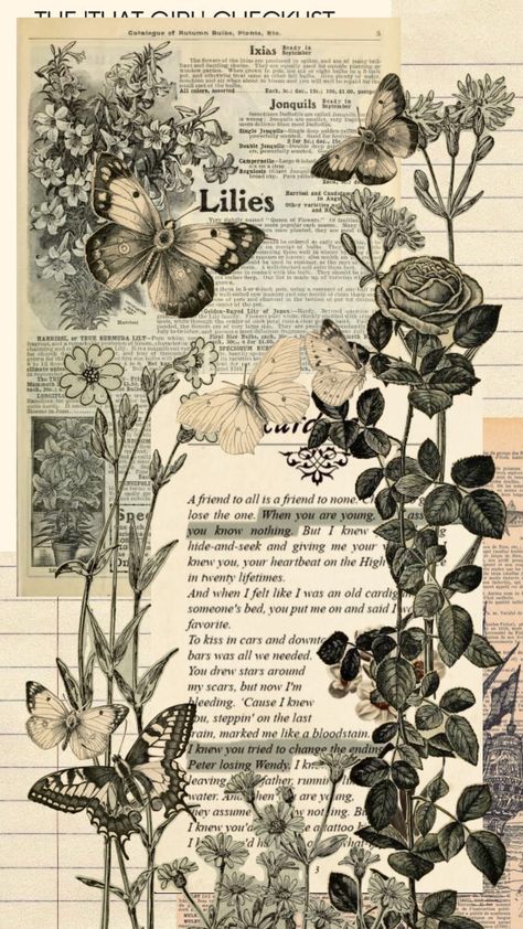 #nature #vintage #vibes #music #books #quotes Vintage Aesthetic Scrapbook Ideas, Vintage Paper Printable, Dark Academia Wallpaper, Old Book Crafts, Artsy Background, Papel Vintage, Easy Love Drawings, Scrapbook Printing, Nature Vintage