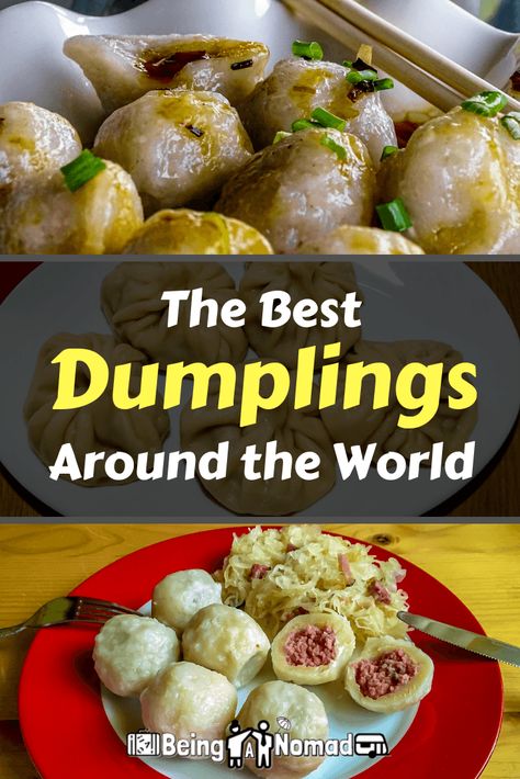 Coming from Poland, dumplings are one of my favourite foods. But it wasn't until I started travelling that I learned what a fantastic selection there is of dumplings around the world. Read this article to discover the best of them. #dumplings #polishfood #foodtravel #beinganomad Tomato Dumplings Recipe, Nepalese Food, Best Dumplings, Dim Sum Recipes, Dumpling Recipe, Polish Recipes, Old Recipes, Asian Cooking, Egg Rolls