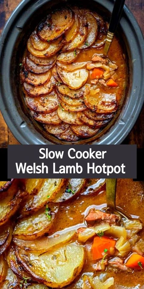 Lamb Slow Cooker Recipes, Lamb Stew Recipes, Hot Pot Recipe, Welsh Recipes, Slow Cooker Lamb, Lamb Stew, Lamb Dishes, Slow Cooker Recipe, Slow Cooker Dinner