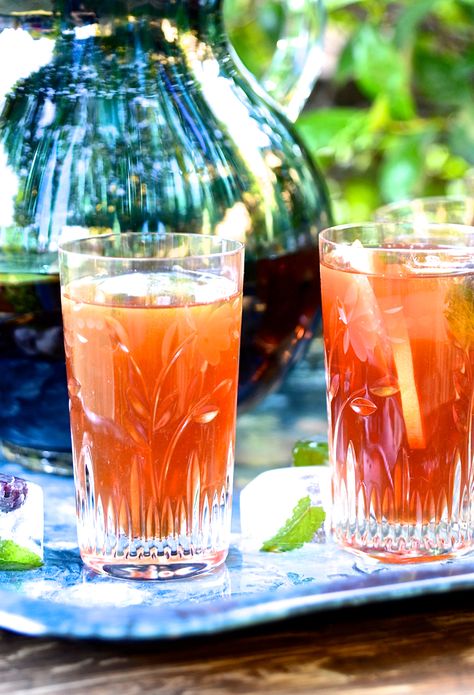 Bibbyskitchen Recipes, Tea Menu Ideas, Rooibos Tea Recipes, Rooibos Iced Tea, Savoury Appetizers, South African Heritage, Tea Lattes, Watermelon Salsa, New Years Appetizers