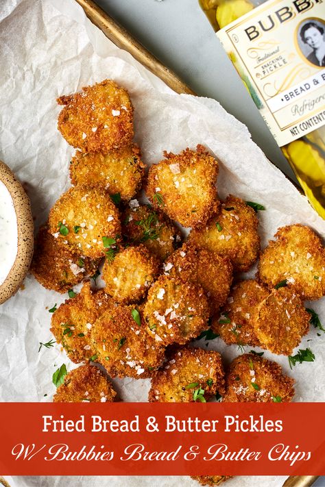 Fried Pickles Recipe Oven Baked, Breaded Pickles, Fried Bread And Butter Pickles, Quick Bread And Butter Pickles Recipe, Fried Pickle Chips Air Fryer, Fried Pickle Recipe, Quick Bread And Butter Pickles, Fried Pickle Chips, Bread N Butter Pickle Recipe