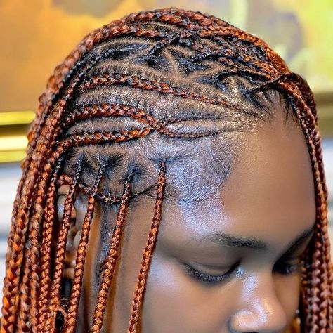 Ginger Ghana Weaving Braids, Big Ghana Weaving Styles, Ghana Weaving Hairstyles, Ghana Weaving Styles, Weaving Braids, Ghana Braid Styles, Big Chop Natural Hair, Fishbone Braid, Ghana Braids Hairstyles