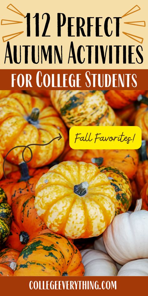 An epic list of the best free or cheap fall activities for college students to create their ultimate autumn bucket list! Fall Activities For College Students, College Club Activities Ideas Student, College Event Ideas Activities Student, College Club Activities, Cheap Fall Activities, Activities For College Students, College Event Ideas, Autumn Bucket List, College Club