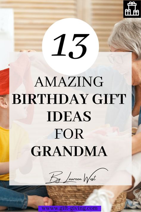 Make sure you treat grandma real nice this year by getting her the perfect birthday present. Check out these amazing birthday gift ideas for grandma for some inspiration to get her something she'll truly love and appreciate! #giftideas #birthday #birthdaygift #women #cheapgifts #thoughtful #grandma Birthday Gift Ideas For Grandma Diy, Present For Grandma Birthday, Grandma Present Ideas, Gift Ideas For Grandma Birthday, Diy Birthday Gifts For Grandma, Birthday Ideas For Grandma, Christmas Presents For Grandma, Grandma Birthday Gift Ideas, Birthday Gift Ideas For Grandma