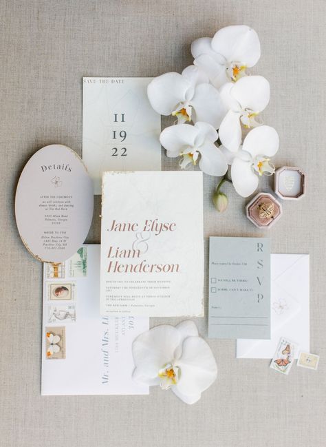 These are the 2022 wedding stationery trends we think you'll be seeing with stationery designed by Adair Creative Studio. | Wedding stationary | Wedding invitations | Sustainable wedding stationary | Classic wedding stationary | Eco friendly wedding stationary | Izzy Hudgins Photography Wedding Stationery Photography, Invite Flatlay, Blue Signage, 2022 Wedding Trends, Stationary Wedding, Finger Lakes Wedding, Event Stationery, Wedding Invitation Trends, Wedding Aesthetics