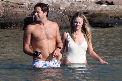 Margot Robbie Kisses Husband Tom Ackerley in PDA-Filled Greece Vacation Margot Robbie Kiss, Margot Robbie Tom Ackerley, Andrew Upton, Tom Ackerley, Kim Kardashian And North, Kristin Scott, Kristin Scott Thomas, White Bike, Mother Daughter Trip