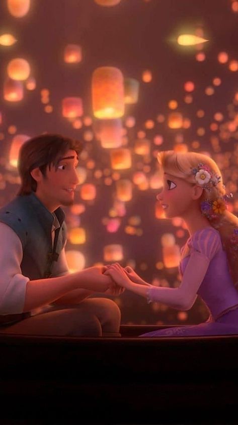 Flynn Rider And Rapunzel Wallpaper, Flynn And Rapunzel Wallpaper, Tangled Lanterns Scene, Rapunzel Y Flynn, Flynn Rider And Rapunzel, Disney Duos, Tangled Wallpaper, Rapunzel Disney, Rapunzel And Flynn