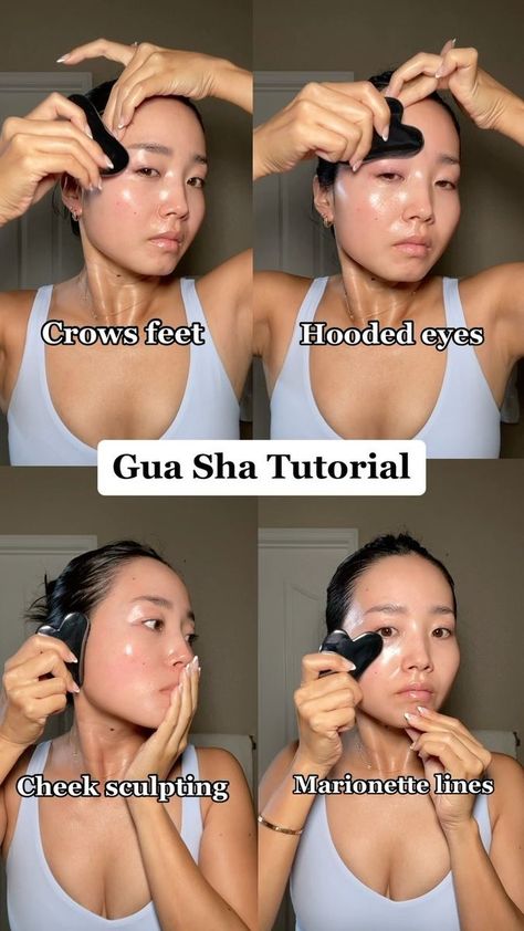 Gua Sha Tutorial, Smile Wrinkles, Crows Feet Wrinkles, Teagan Croft, Wrinkles Remedies Face, Facial Routine Skincare, Dance Tiktok, Wrinkle Remedies, Face Yoga Exercises