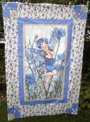 Fairy Quilt, Panel Quilt Patterns, Fabric Panel Quilts, Childrens Quilts, Lap Quilts, Flower Quilt, Quilt Labels, Flower Fairies, Girls Quilts