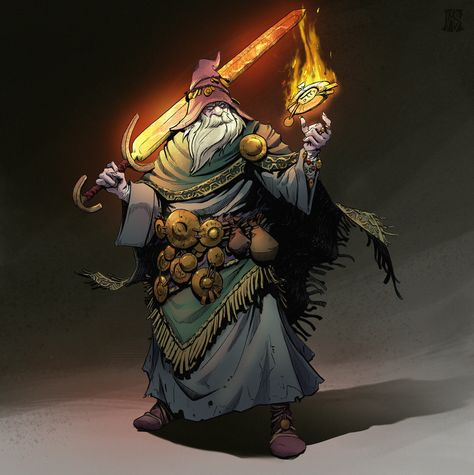 ArtStation - Rune Wizard, Moldybeacon Rune Mage, Samurai Knight, Dungeons And Dragons Books, Fantasy Wizard, Casting Spells, Caracter Design, Dnd Monsters, Fantasy Races, Dnd Art