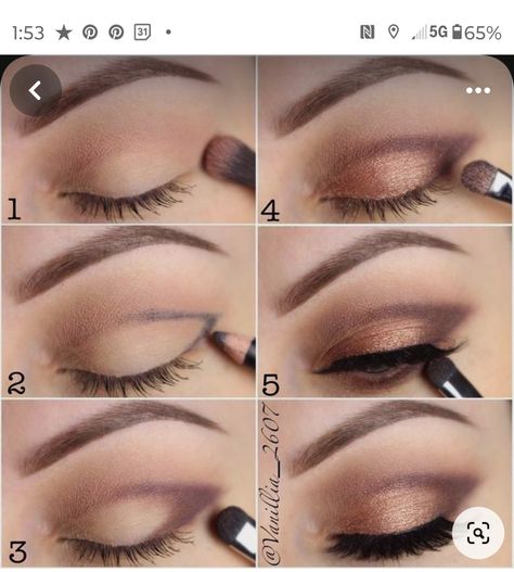 Easy Eye Makeup Tutorial, Membentuk Alis, Mekap Mata, Makeup Memes, Makeup Tip, Make Up Tutorials, Eye Makeup Pictures, Smink Inspiration, Eye Makeup Steps